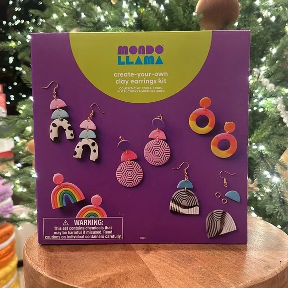 Mondo Llama Toys Mondo Llama Create Your Own Clay Earring Kit